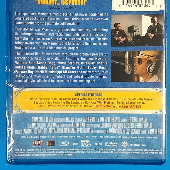 Take Me To The River, Blu Ray, Factory Sealed Memphis Scene Documentary - Picture 4 of 11